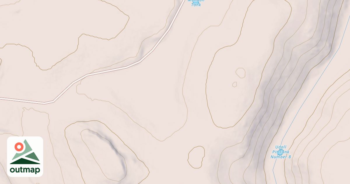 Map of NORTH FORK TS.