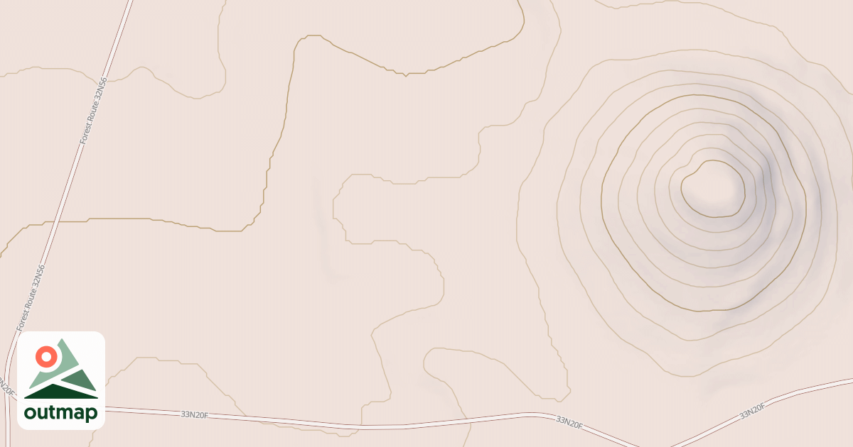 Map of CINDER PIT SPUR