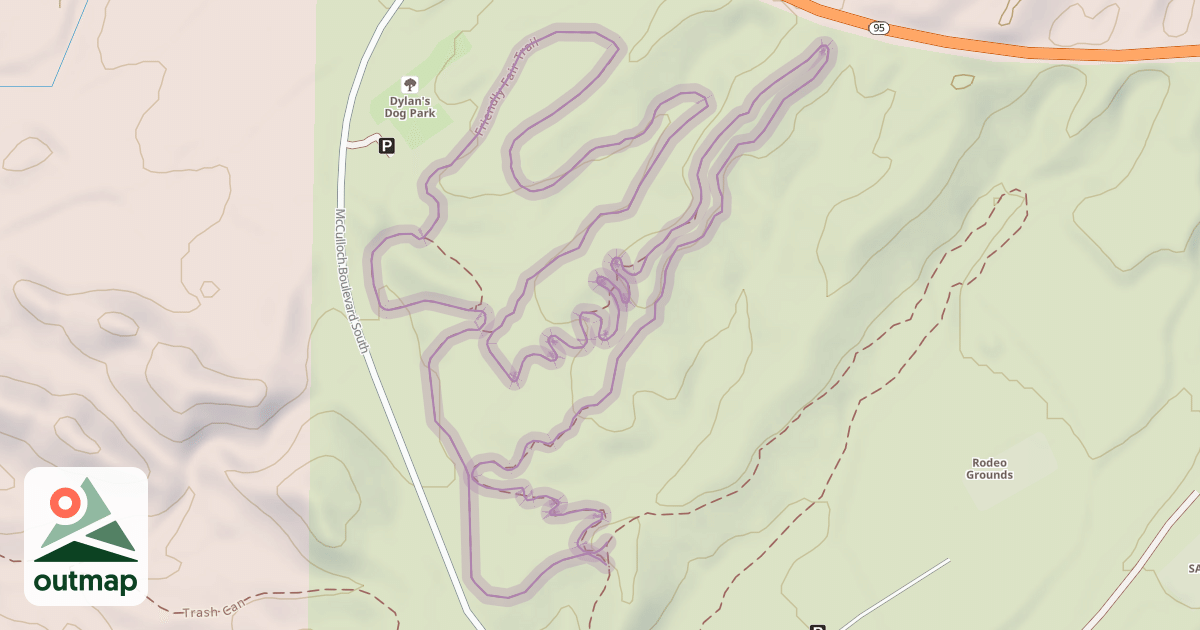 Map of Friendly Fair Trail