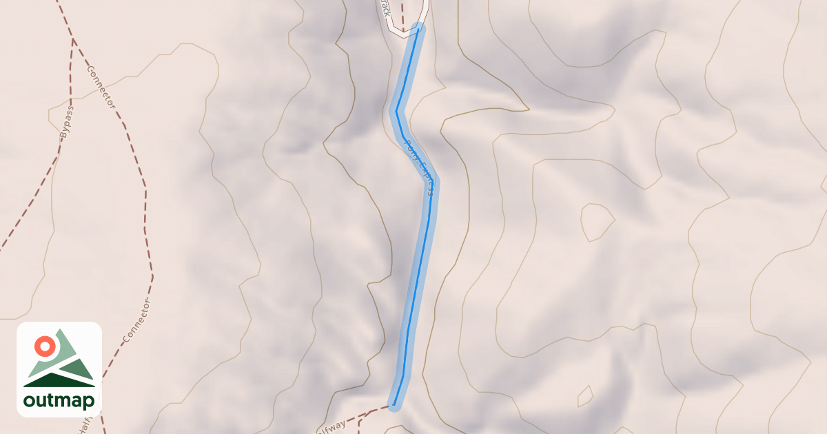 Map of Pony Express