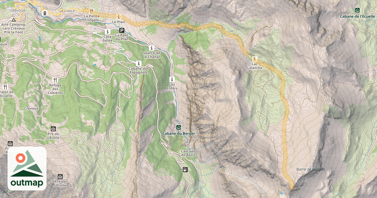 Map of Barre de la Pisse — La Chalp