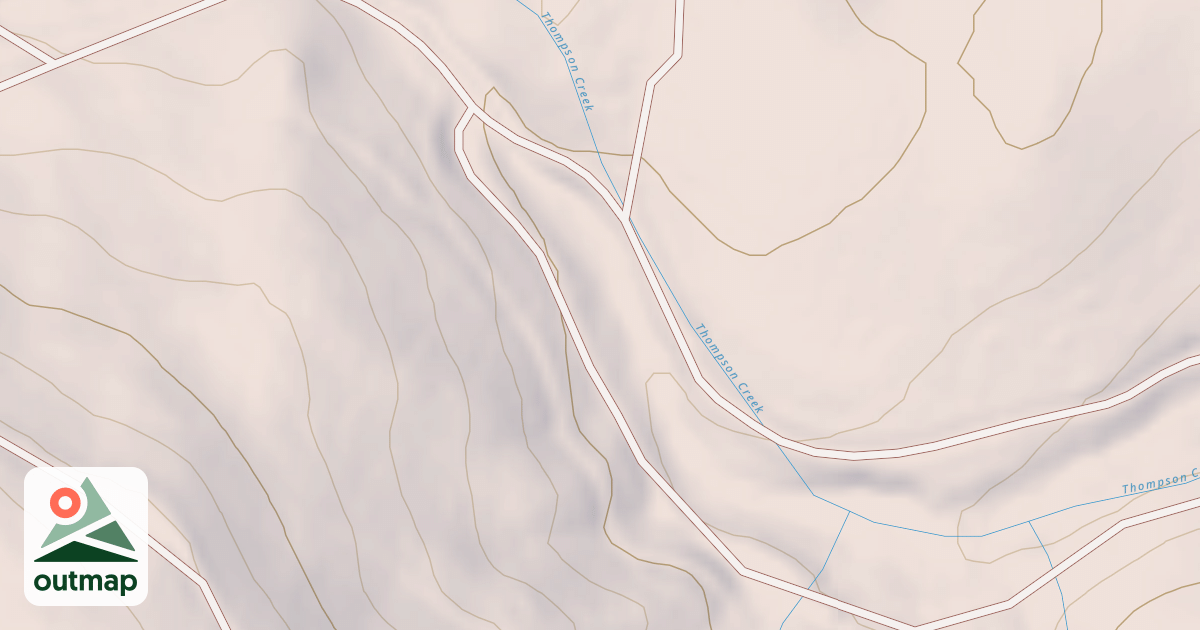 Map of CLAREMONT SPUR