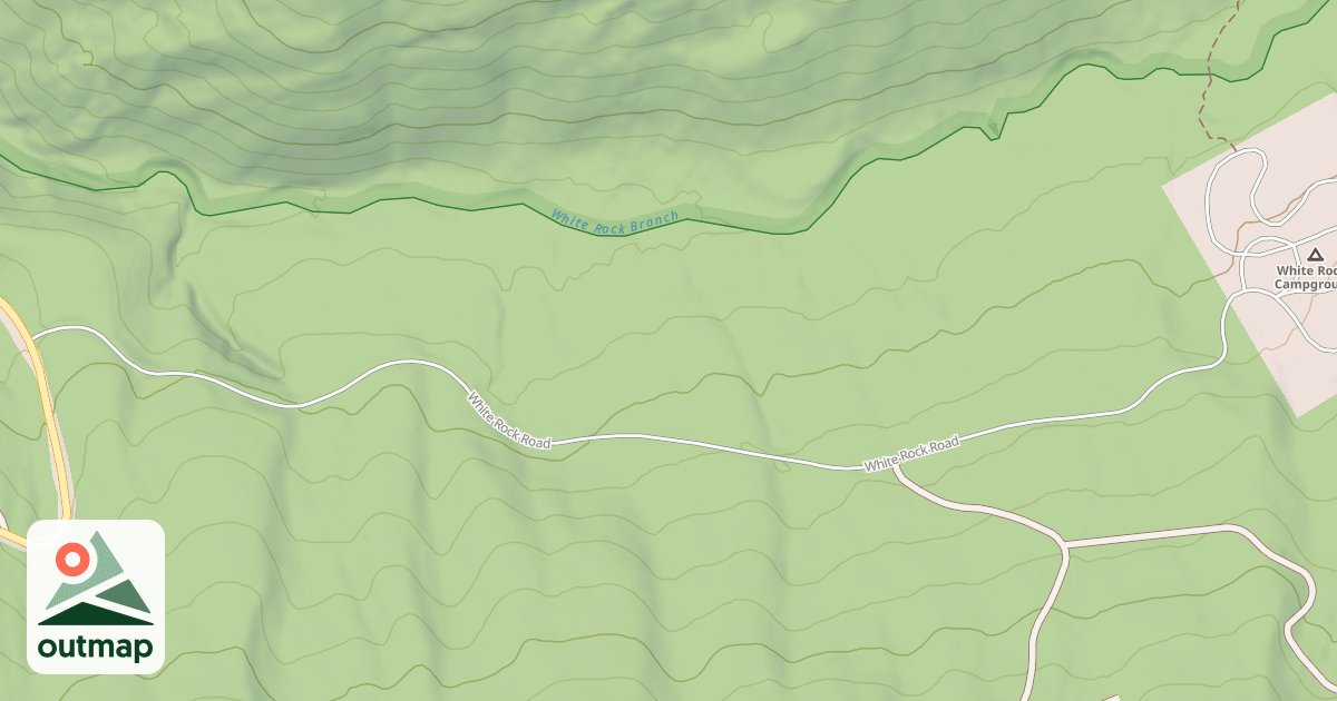 Map of WHITE ROCKS BRANCH