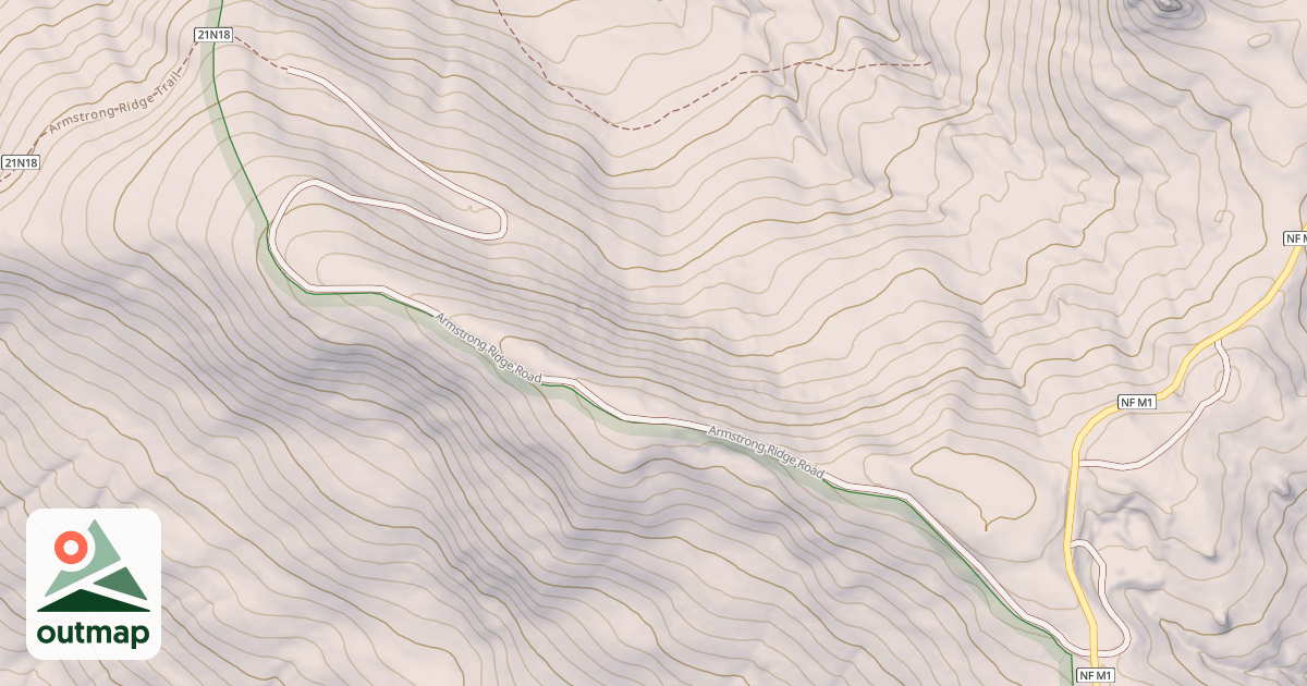 Map of ARMSTRONG RIDGE