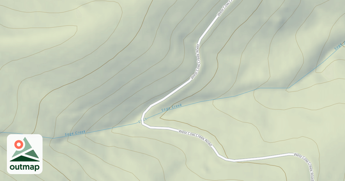 Map of (FDR) COW CREEK