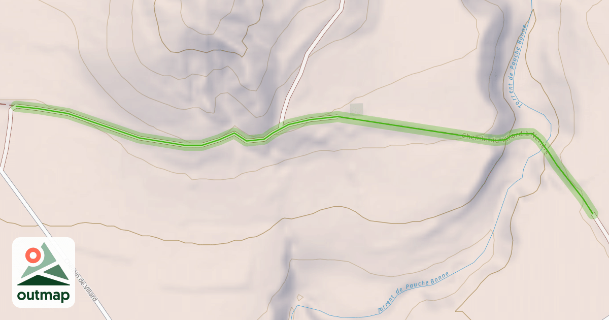 Map of Chemin du Villard à Nevière