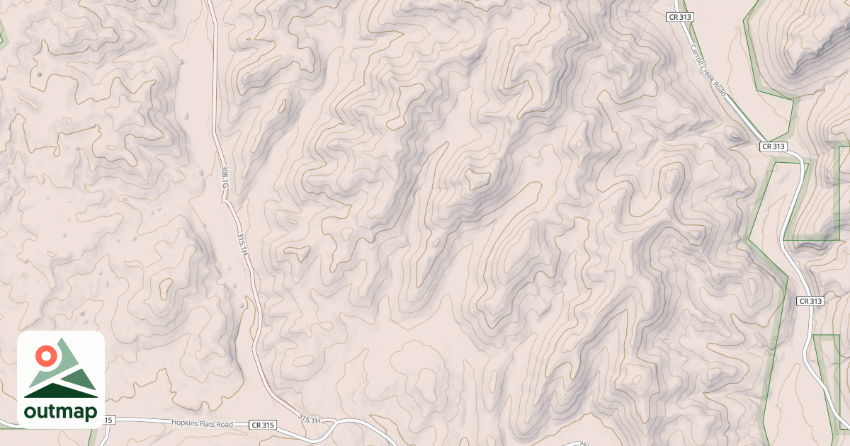 Map of HOPKINS FLAT BR 1A