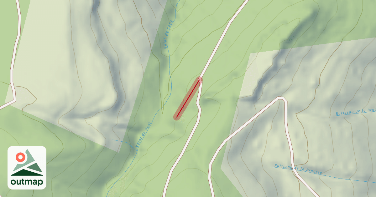Map of Chemin de Villefort à Vézoles