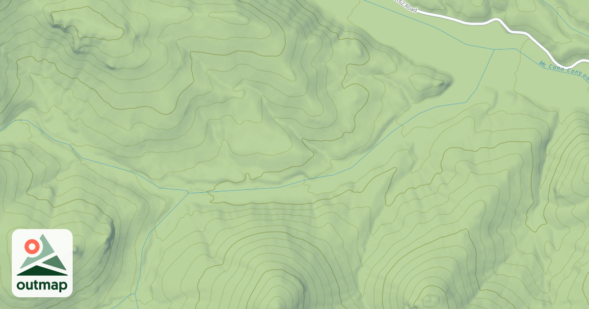 Map of MCCANN SHAFT ROAD
