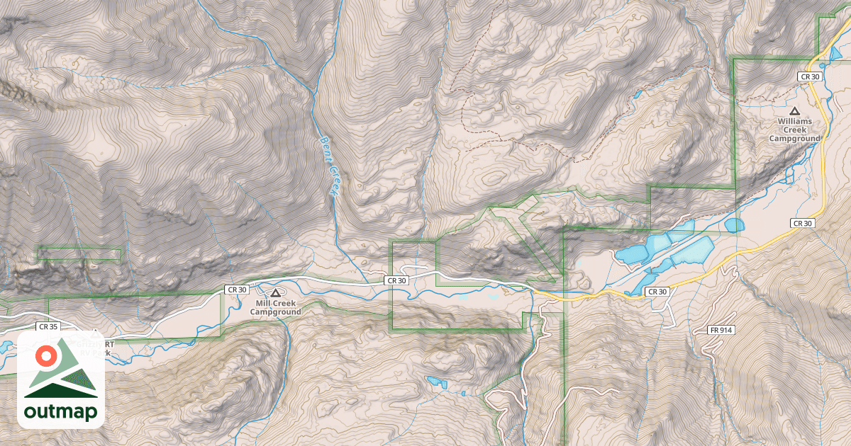 Map of County Road 30