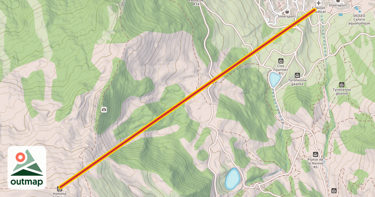 Map of Homme de Pierre