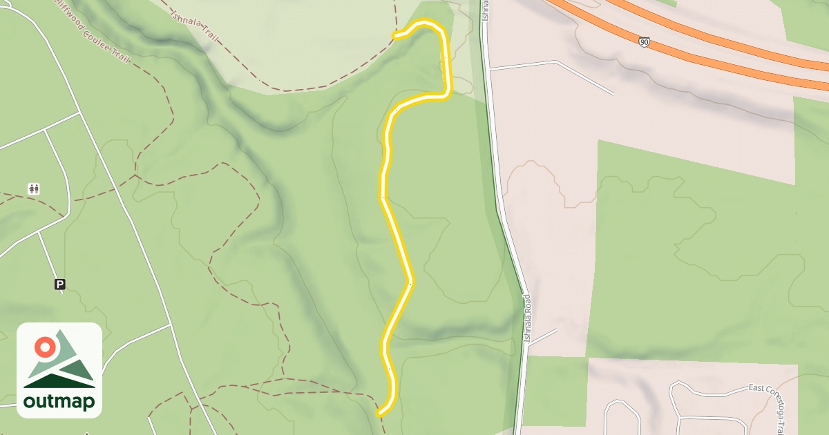 Map of Ishnala Trail