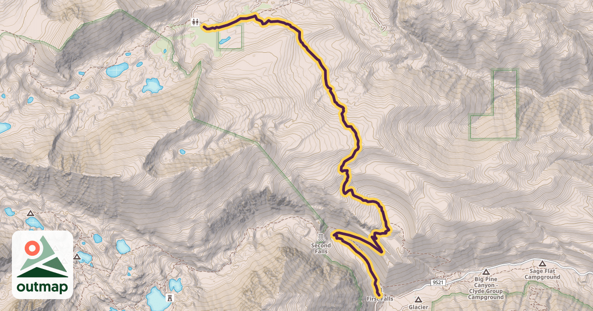Map of Baker Summit Trail
