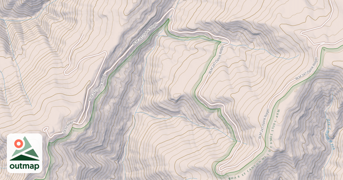 Map of BLM National GTLF Public Motorized Roads 37a30b04-252e-4b59-85bf-9ea831786eae