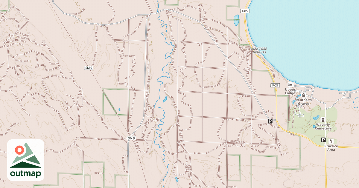 Map of Red Bridge Trail