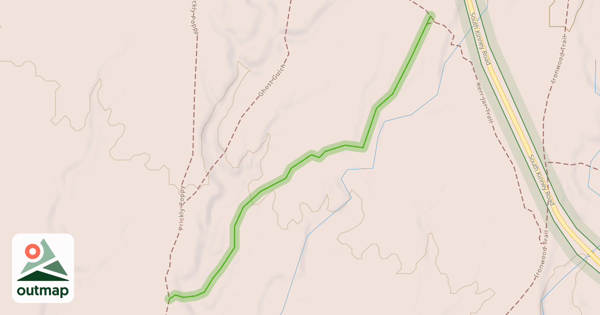 Map of Ghost Gulch Bypass