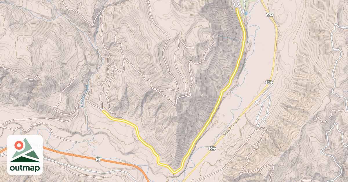 Map of Nason Ridge Trail