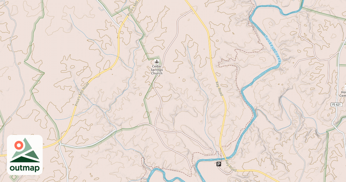 Map of CEDAR SPRINGS
