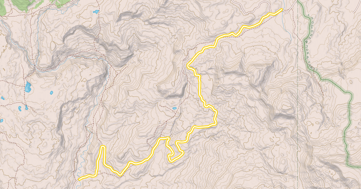 Map preview of North Fork Fish Creek Snowmobile Trail