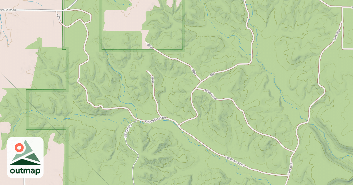 Map of COPPERHEAD RD