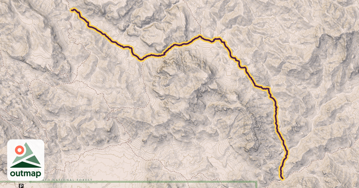 Map of Red Tanks Trail #107