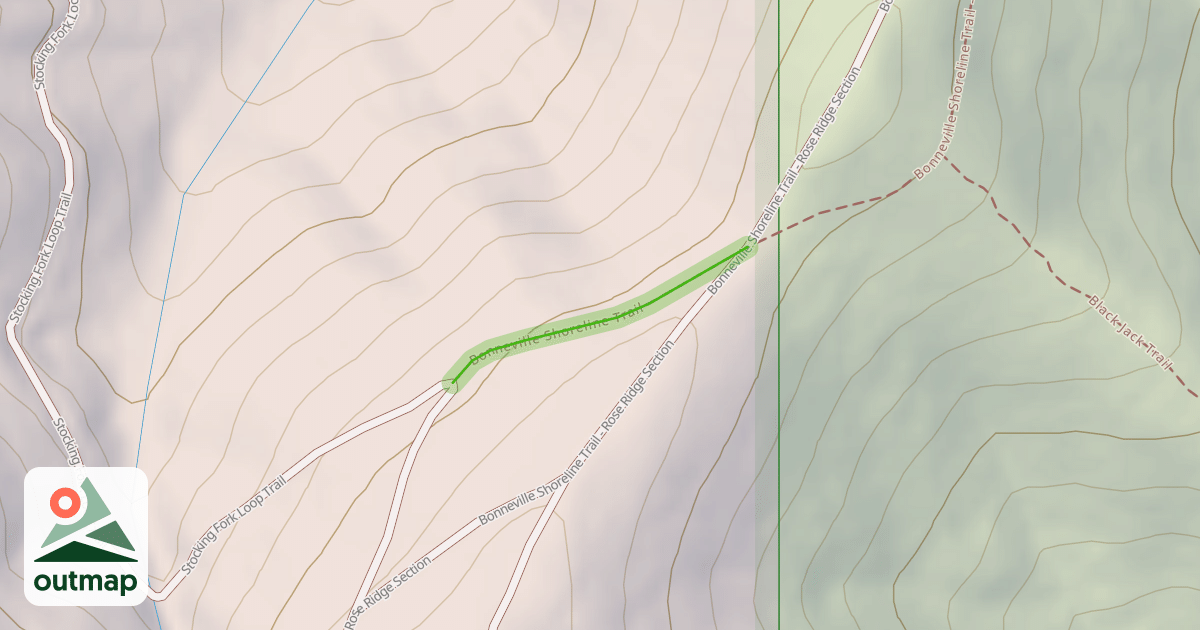 Map of Bonneville Shoreline Trail