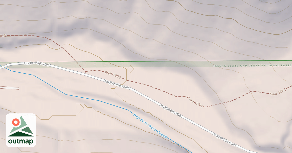 Map of DRY FORK DISPERSED J