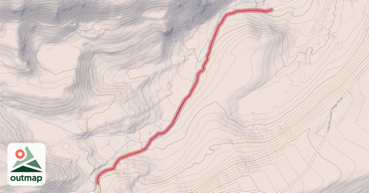 Map of North Meadow Creek