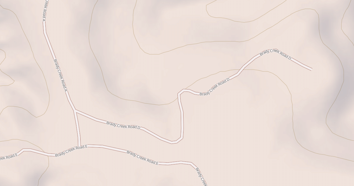 Map preview of BRADY CREEK D