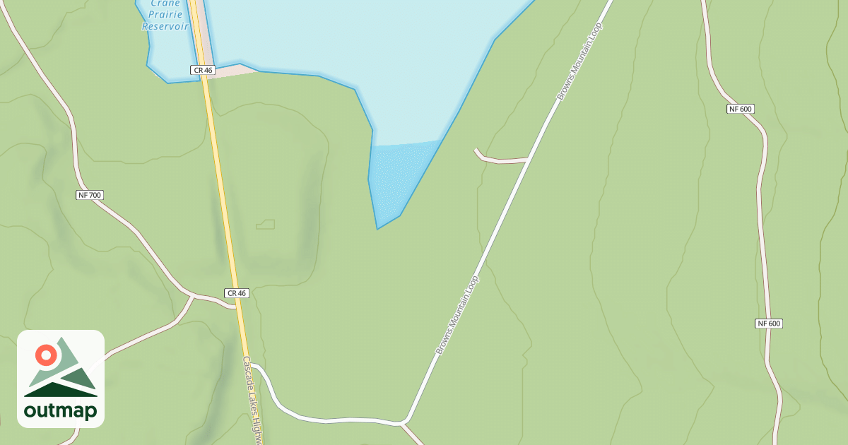 Map of BROWNS MTN LOOP