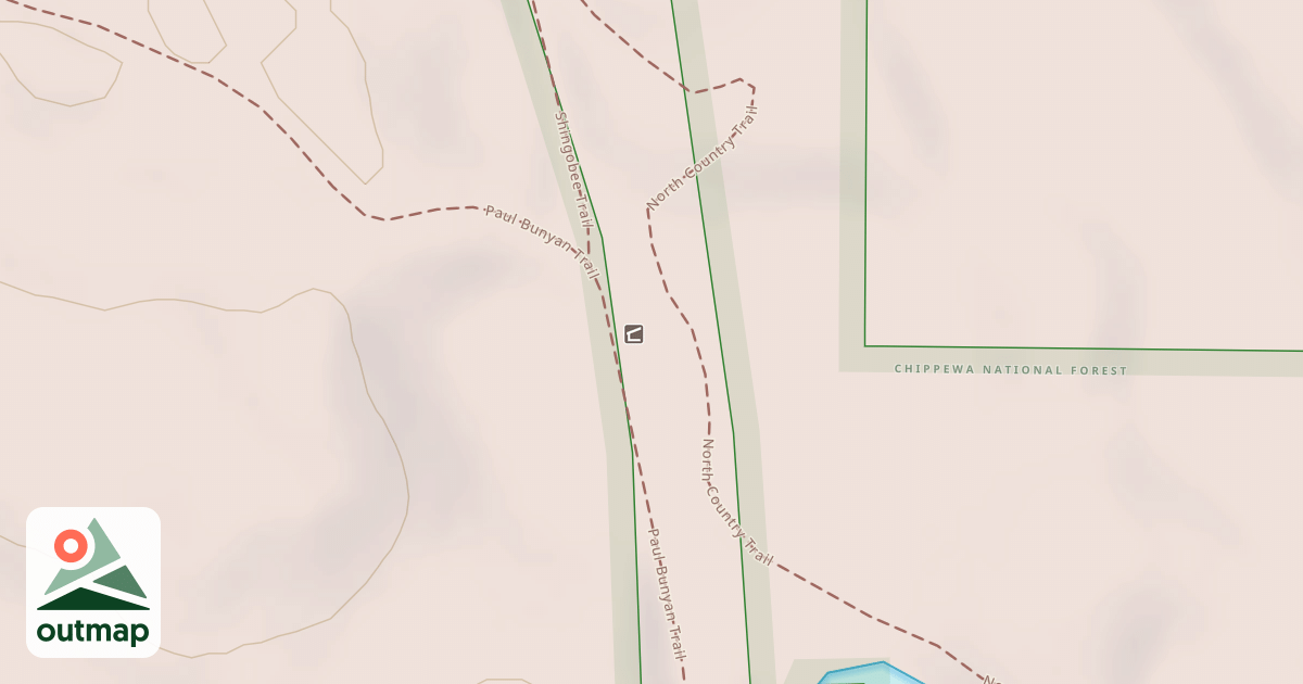 Map of Chippewa "C" Gia Snomobile Tra