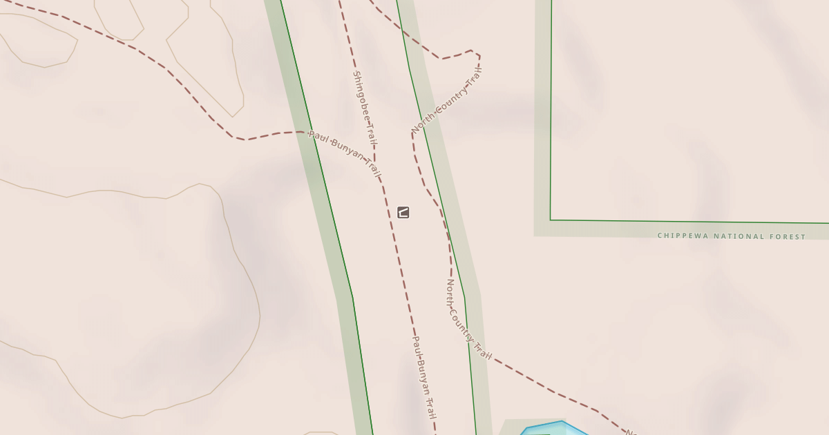 Map preview of Chippewa "C" Gia Snomobile Tra