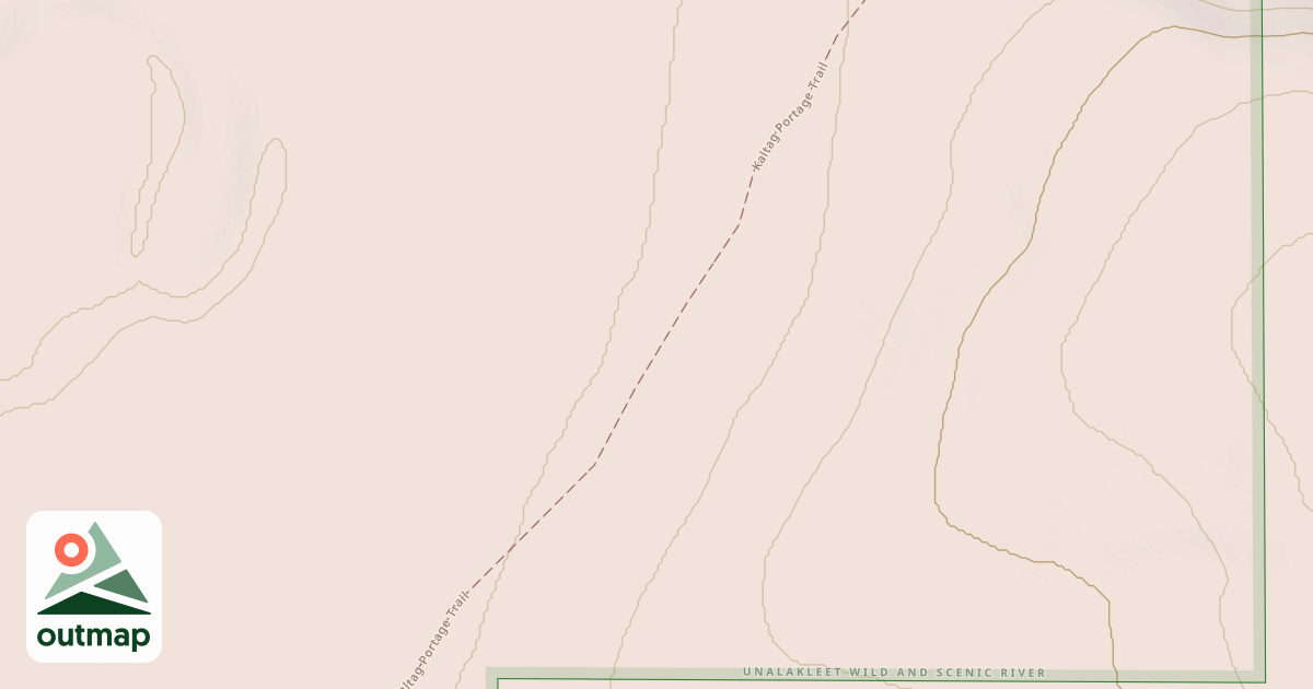 Map of Iditarod National Historic Trail