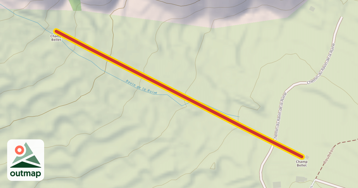 Map of Champ Bellet