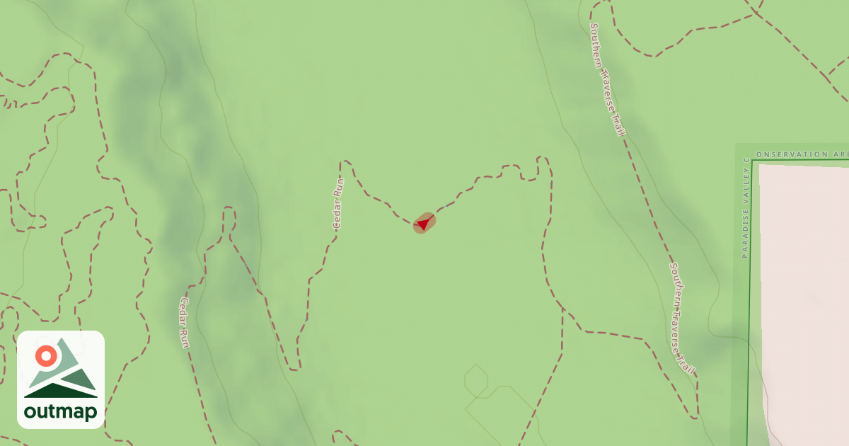 Map of Cedar Run