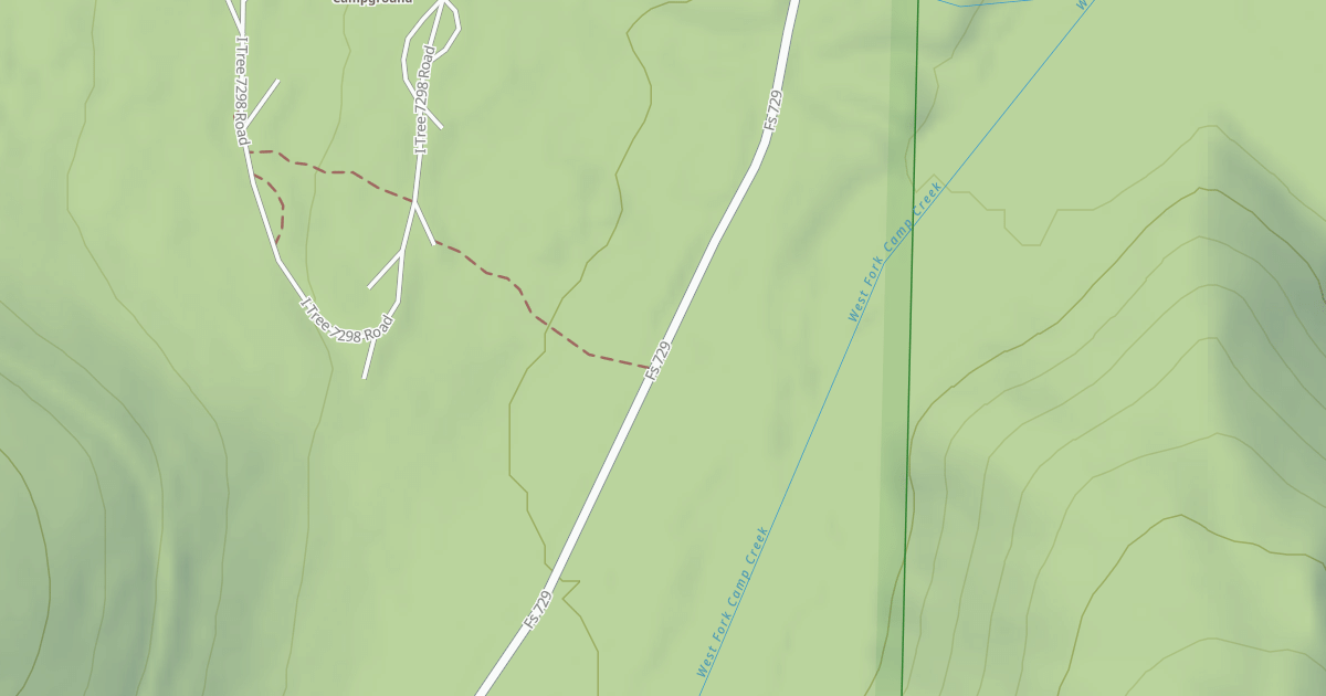 Map preview of (FDR) WEST FORK CAMP CREEK