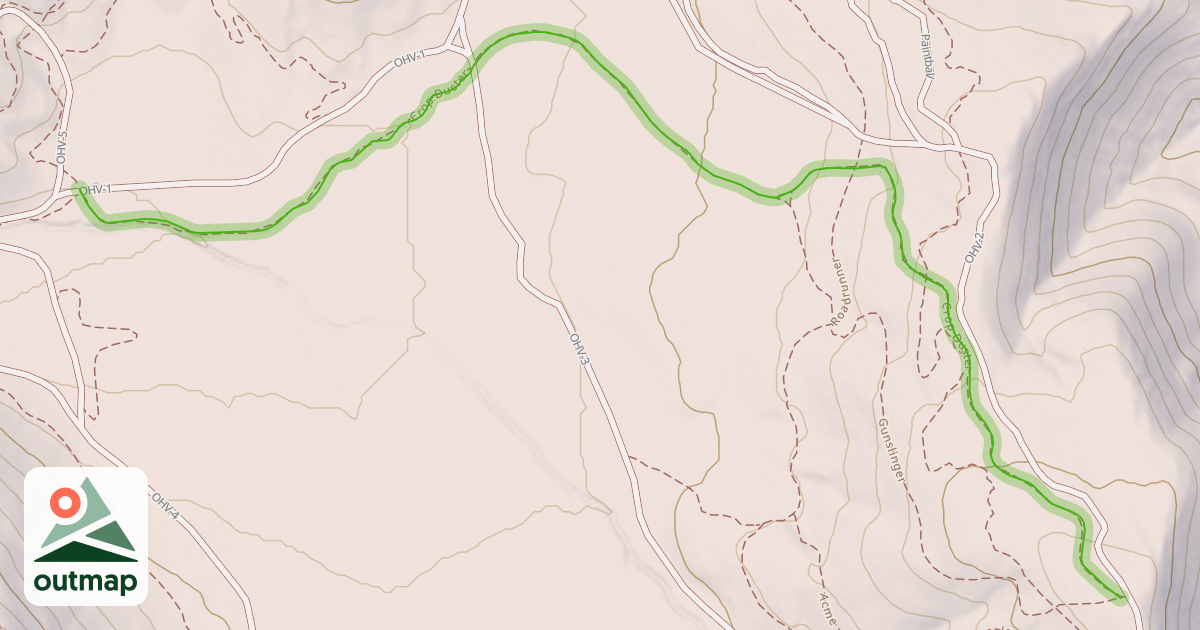 Map of Crop Duster Trail