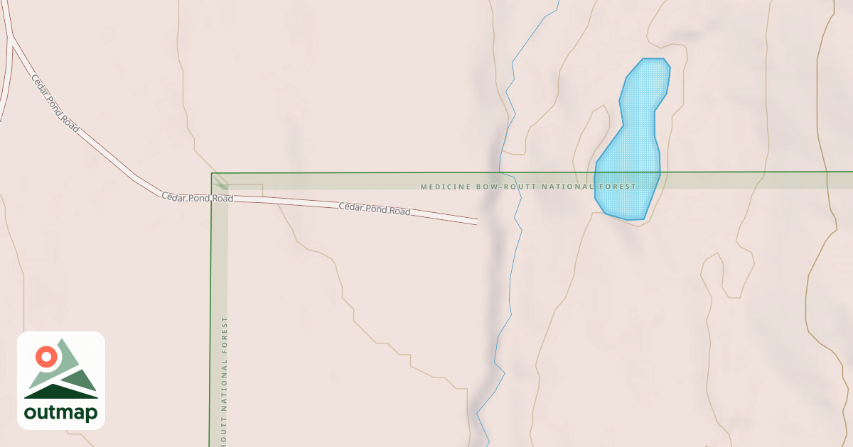 Map of CEDAR POND