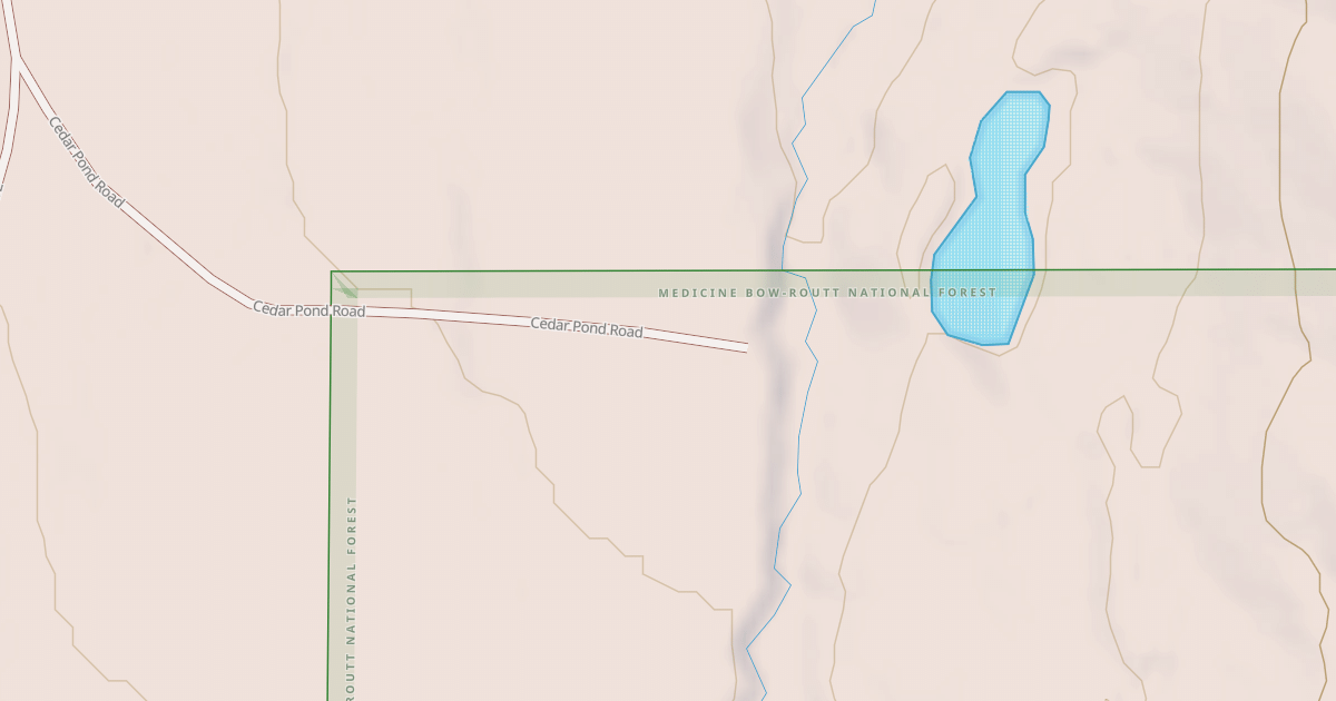 Map preview of CEDAR POND