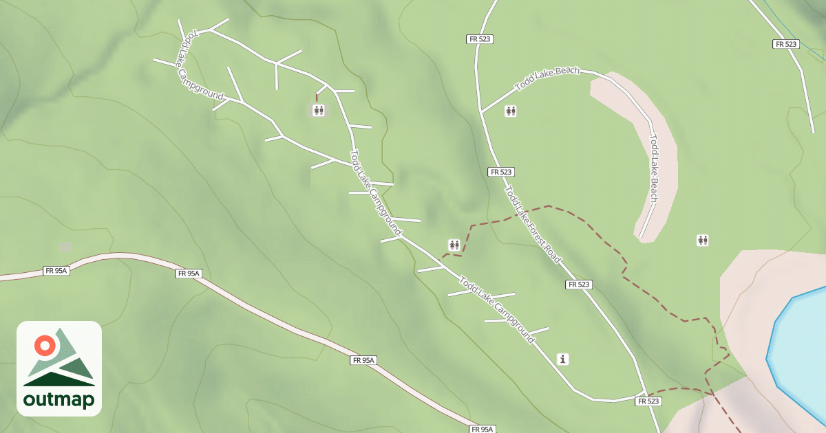 Map of TODD LAKE CAMPGROUND