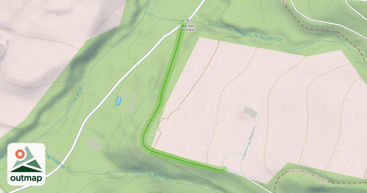 Map of Sentier du Referon