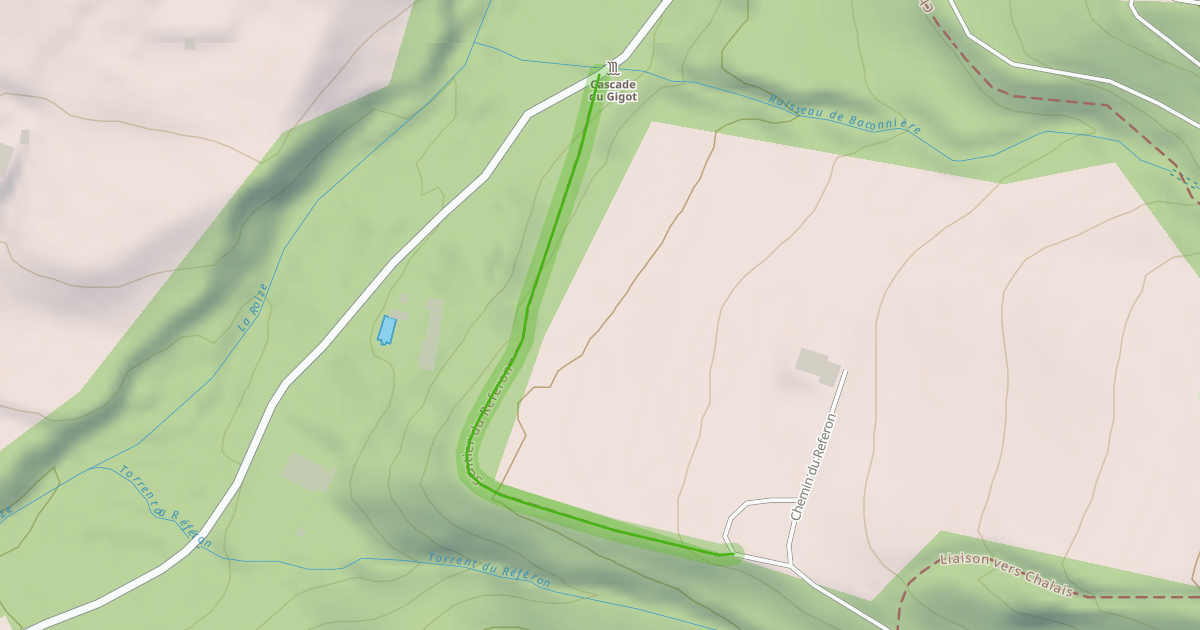 Map preview of Sentier du Referon