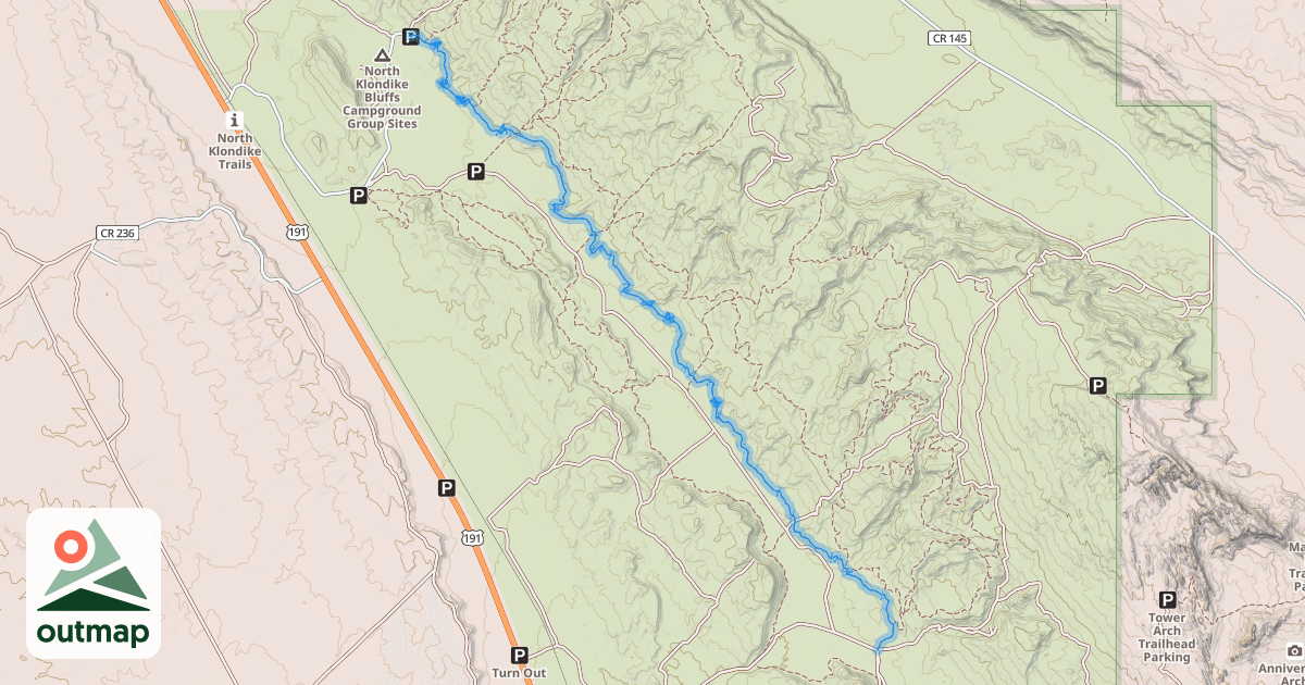 Map of Dino Flow Trail