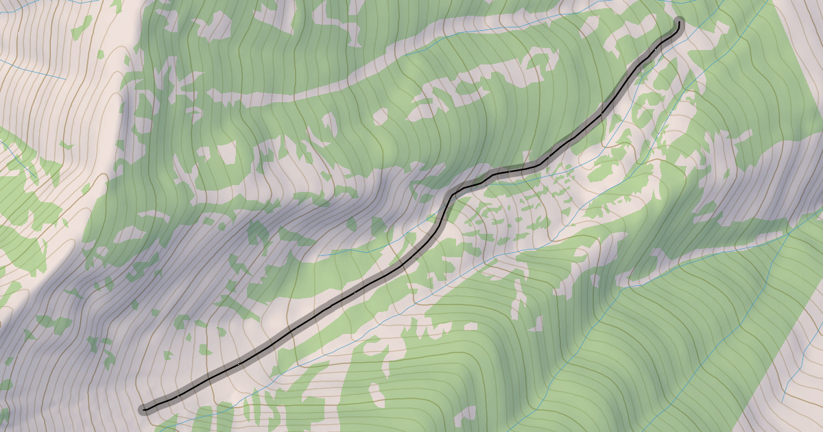 Map preview of Left Fork