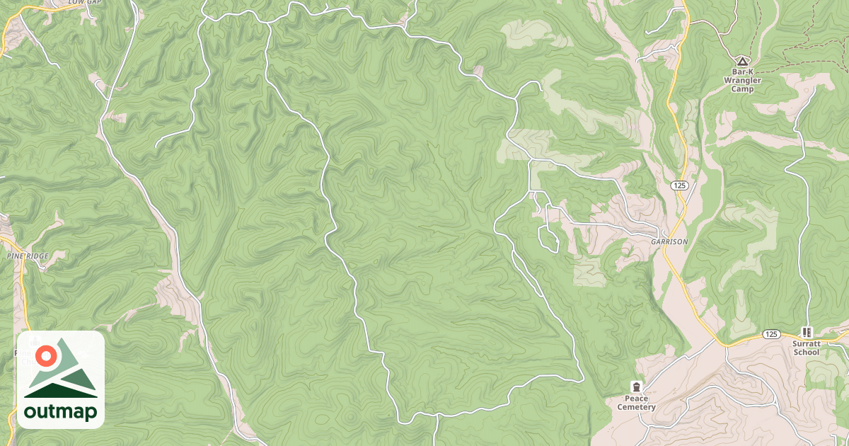 Map of DEVREAUX RIDGE