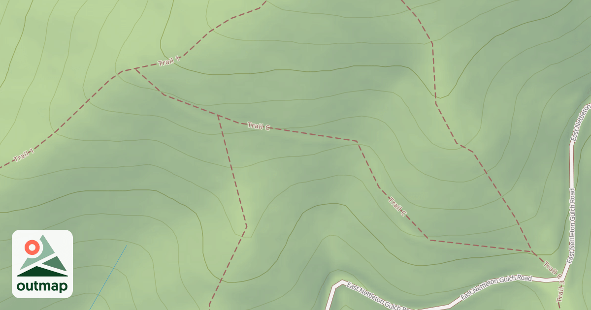Map of Canfield Mtn Tr Cmplex Trail-C