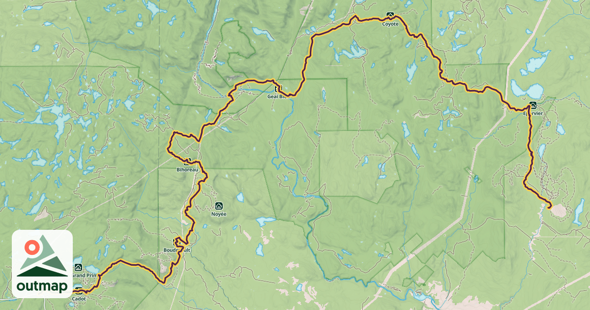 Map of Traversée de Charlevoix