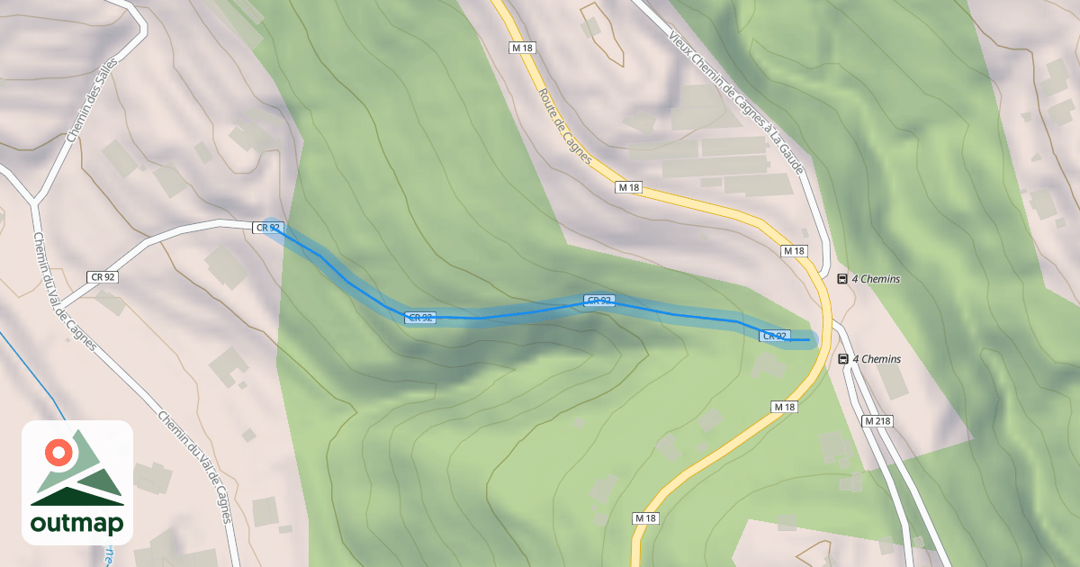 Map of Chemin des Salles
