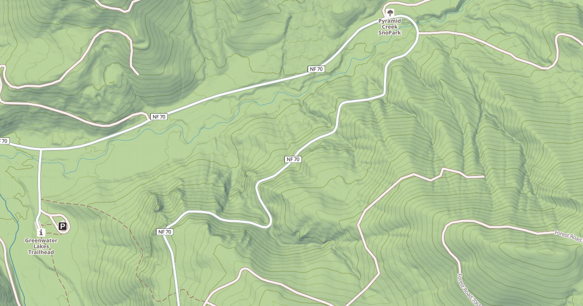Map preview of Greenwater/Naches