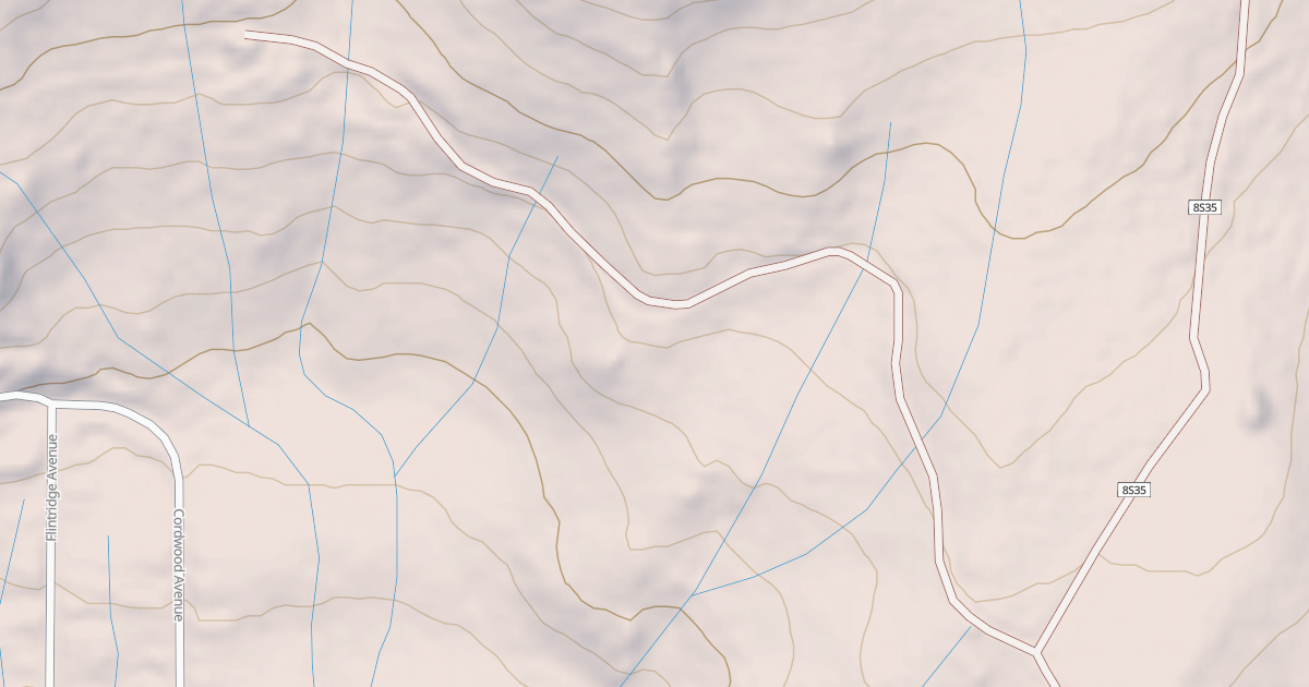 Map preview of BONERIDGE SPUR